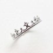 925 sterling silver Tiara Ring in silver
