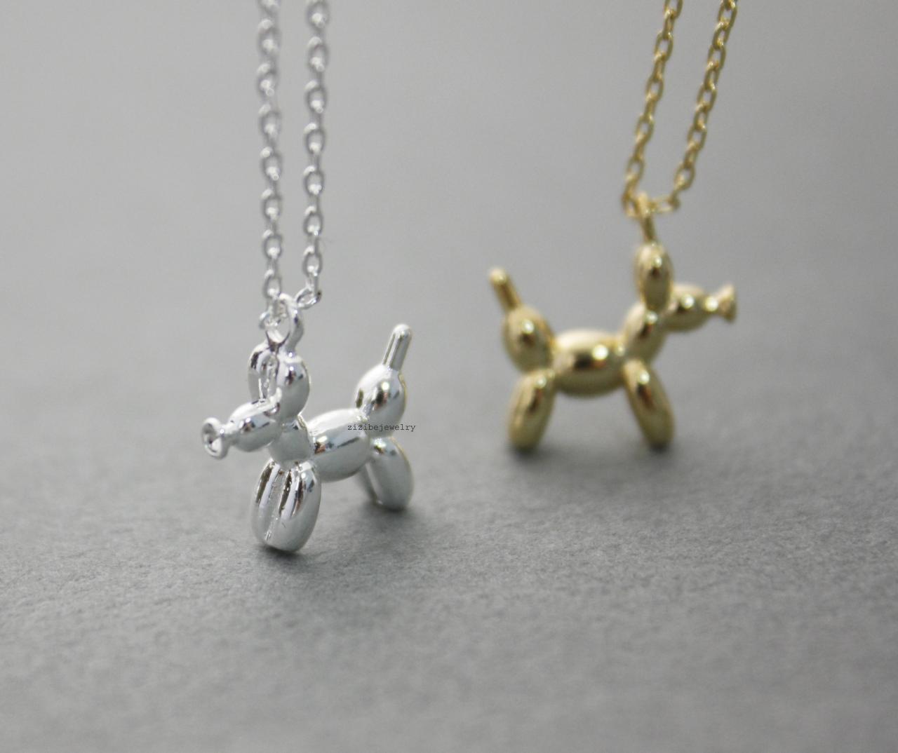 balloon dog necklace