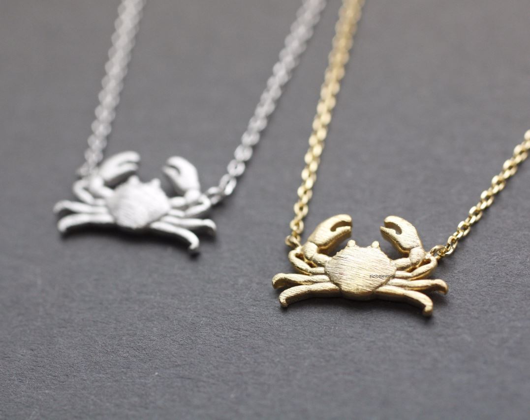 Crab , Maryland Crab Pendant Necklace In 3 Colors, N0740k on Luulla