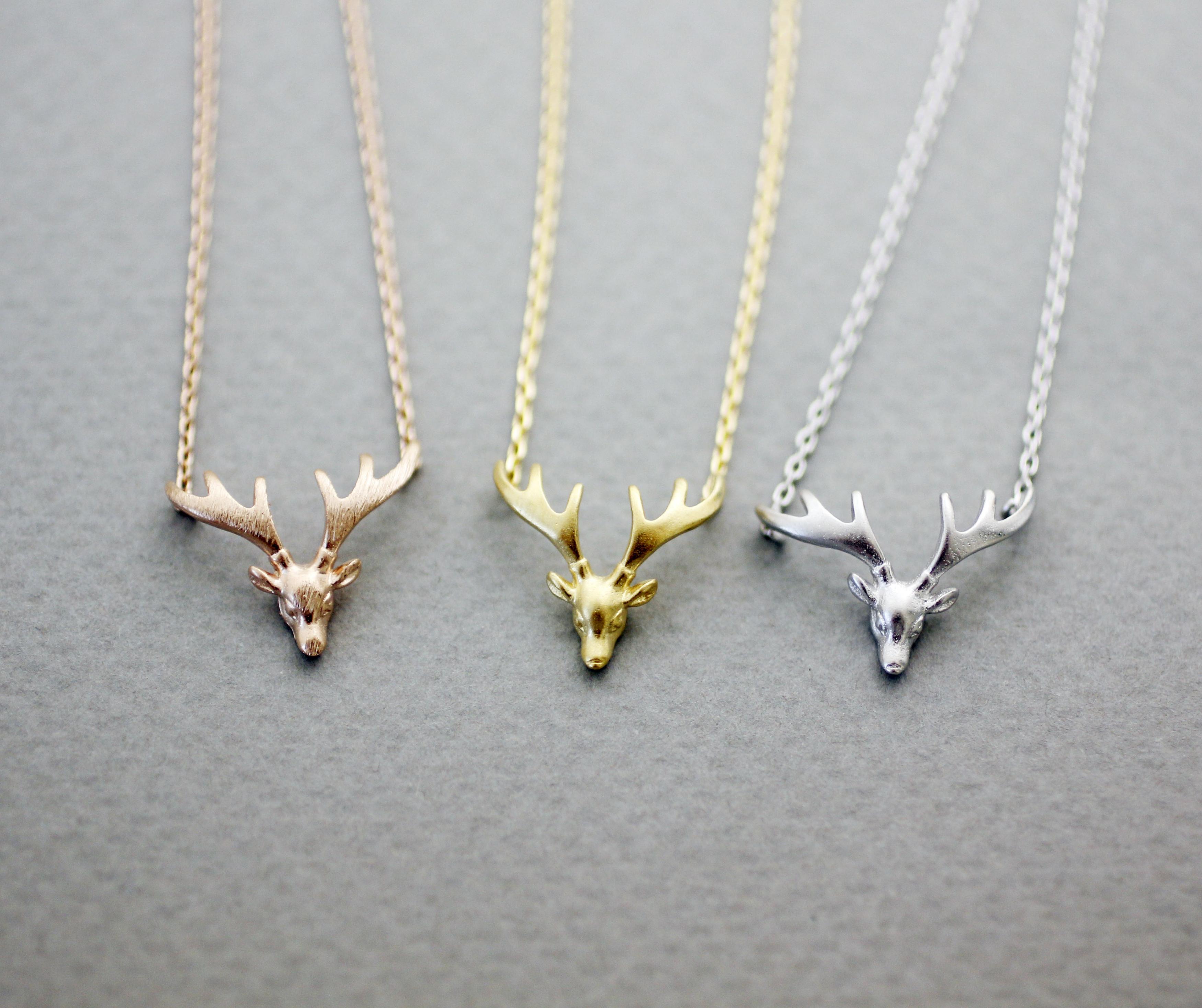 deer pendant necklace
